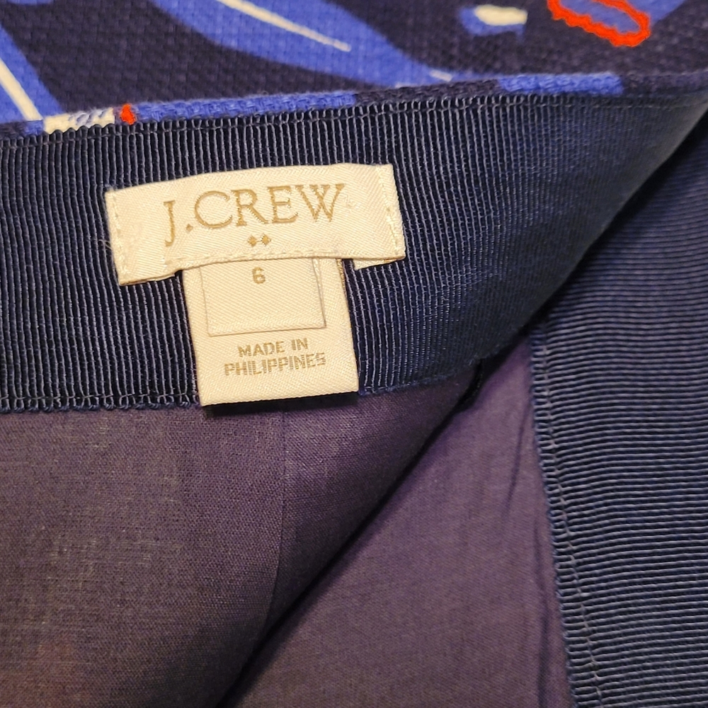 J.crew Floral Basket Weave Skirt - Picture 3 of 7